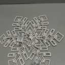 15-Inch Christmas Snowflake Light - Merry Holiday Decoration, Window Silhouette, Double Side Sign Lamp for Indoor Wall Door Glass