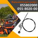 Throttle Cable Compatible with Bad Boy Mowers ZT Throttle-53 ZT Mower Maverick Outlaw, 055802000, 53" Throttle Control Cables,Replaces OEM 055-8020-00 055802000 290-100