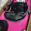 ELEMARA Licensed Lamborghini Car for Kids to Drive with Scissor Door,Toddler Ride on Toys with Remote Control,12V Battery Car for Kid with Bluetooth,MP3 Player,LED Light and Wide Seat, Hot Pink, 45.1 inches x 25.2 inches x 17.9 inches