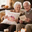 Fall Thanksgiving Pumpkin Pillow Cover 18x18 Inch Double-Sided, Biblical Verse Christian Home Decor, Gift for Church & Bible Study Group