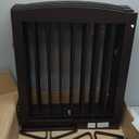 PUPETPO Freestanding Pet Gate for Dogs, Foldable Wooden Dog Gate for House, Extra Wide Indoor Pet Barrier for Stair, Doorway, Hall, Support Feet Included, 120 Inch Wide, 6 Panels 24", Brown