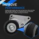 Complete Serpentine Belt Drive Component Kit Compatible with 2003-2006 Chevrolet Avalanche Silverado Express, 2002-2007 GMC Sierra Yukon, Cadillac Escalade Replaces 12609719 12555609