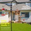 Metal Clamp-On Deck Hook for Bird Feeder,Accessory Hook for Backyard Feeding Stations, Bird House Holder Bracket,Bird Feeder Holder Bracket. (Style1, 2)