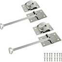ESUDNT Rv Door Latch Trailer Door Latch 304 Stainless Steel Camper Door Latch Trailer Door Holder Rv Door Holder Rv Screen Door Latch 6 Inch Metal T-Style Door Holder For Cargo Trailer, Truck,(2 Pack)