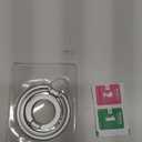 Magnetic Phone Ring MagSafe Phone Grip, Magnetic Cell Phone Stand Holder Finger Ring [Super Magnet] [360 Rotation] [Double Bracket] - Silver 2025 New