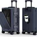 ALPHA CAMP 20 Inch Aluminum Frame Carry-On Luggage with Front Opening