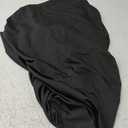 Peomeise 4FT Spandex Table Cover Rectangular Stretch Spandex Tablecloth (Black,4FT)