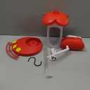 Hummingbird Feeder with Camera for Outdoor - 2K QHD Video, Instant Notifications & AI Bird Species, Ant Moat, Bee Proof, Motion Detection, 2.4G WiFi, Signal Booster, Gift for Bird Lovers (Red)