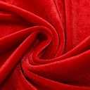 Christmas Girl Costume Red Velvet Sleeveless Dress Family Gathering Party Dress with Hooded Belt (Red)