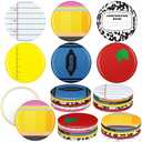Thyle 36 Pcs Teacher Appreciation Gifts Mini Compact Mirror Bulk Gifts for Teacher's Day Composition Book Pocket Mirrors Graduation Party Favors End of Year Present for Teaching Women Team (Colorful)