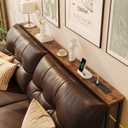 Huuger 70.8 Inch Console Table, Skinny Sofa Table with Charging Station
Narrow Behind Couch Table with Outlet, for Living Room, Sofa Back,Rustic Brown
