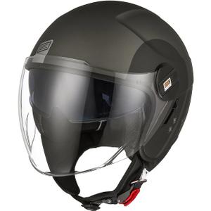 ORIGINE 3/4 Open Face Motorcycle Helmet Scooter Helmet Jet Helmet with Double Visor DOT Approved, Size: S