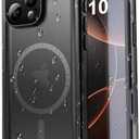 SPORTLINK for iPhone 16 Pro Max Case - IP68 Waterproof Military Protective Full Body Heavy Duty Shockproof 360 Sealed Dustproof with Camera Screen Protector Cover for i Phone 16 Pro Max 6.9" Mag/Black