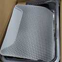 XL Stainless Steel Litter Box with Lid, Plasma Deodorizing Metal Litter Box with Infrared Sensor for Big Cats Extra Large Litter Tray Anti-Leak Easy to Clean Kitty Litter Pan for Multiple Cats (Dark Gray)