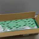 SPACEKEEPER Slim Rolling Storage Cart 4 Tier Bathroom Organizer Utility Cart Mobile Shelving Unit Tower Rack for Kitchen, Laundry Room, Bathroom, Narrow Places, Green