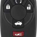SCITOO Key Fob Keyless Entry 2005 2006 2007 for Cadillac for STS 3.6L, 2006 2007 for Cadillac for STS 4.4L, 2005 2006 2007 for Chevy for Corvette 6.0L M3N65981403 (1 PCS) 5 buttons 315Mhz