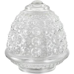 Aspen Creative 23602-01, Clear Pineapple Glass Shade For Lighting fixture/Pendant/Wall Lamp, 5-1/2"Dia x 5-15/16"H/Fitter 3-1/4"
