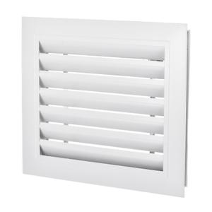 PATIKIL 20" x 12" Door Air Vent Cover Anodized Aluminum Alloy Grille Ventilation Guard Louver Cover for Cabinet Wardrobe Door, White