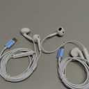 2 Packs USB C Headphones for iPhone 17/16/15 Pro Max Plus Type C Earphones with Microphone & Remote Noise Cancelling Earbuds for iPhone 17/16/15 Pro, iPad, Galaxy S23/S22/S21/S20/Ultra Note 10/20