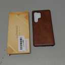 LOHASIC for Galaxy S25 Ultra Leather Case, Luxury Classic Style Protective Shockproof Bumper Designed Women Men Cover Compatible with Samsung Galaxy S25 Ultra, 6.9" 2025 - Brown