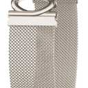 3 x Magnetic Mesh Metal Band Compatible with Apple Watch 10, Dressy C Shaped Buckle Milanese Bracelet Stainless Steel Adjustable Strap Replacement for Apple Ultra Series 9/8/7/6/5/4/3/2/1/SE Women Men