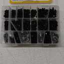 Kadrick Metric Screw Assortment, 2000PCS Metric Bolt Assortment Kit M2 M3 M4 M5 Machine Screws with Lock & Flat Washers, Grade 10.9 Alloy Steel Hex Socket Button Head Black Screws Nuts and Bolts Kit