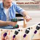 Magnetic Screw Ring: 1/4 Inch (6.35mm) Universal Detachable Drill Bit Magnetizer, Strong Magnetic Adhesion Prevents Screw Drop for Hex Screwdriver and Power Bits (6 Pcs)