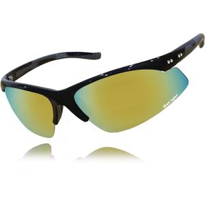 GoLight Polarized Wraparound Sports Sunglasses for Men & Women – UV400, Anti-Glare, Lightweight Frame with Metal Hinges