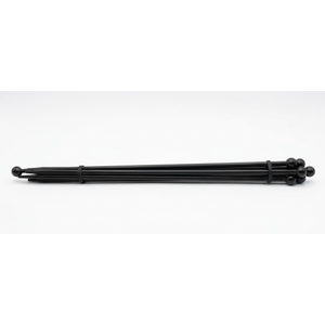 Black-Painted Post, Including Ground Spike - 6 Pieces