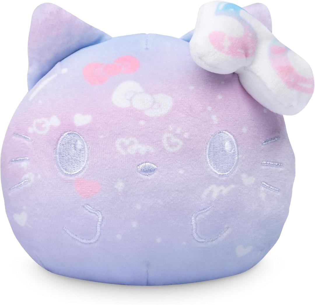 TeeTurtle Hello Kitty 50th Anniversary Reversible 4" Plushie - Purple - Officially Licensed Sanrio - Soft Special Edition Stuffed Animal