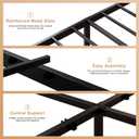 Yicensen Full Size Bed Frame with Headboard and Footboard, 14 Inch Metal Platform Full Bed Frame with Steel Slat Support, No Box Spring Needed, Noise Free, Easy Assembly, Black