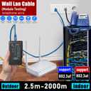 NF-468CS Network Cable Tester,RJ45/RJ11/CAT5/CAT6/CAT5E/CAT6A/ CAT7/POE Test UTP/STP Continuity Tester Ethernet Cable Mapper Phone Line CAT3, Ethernet Cable Tester, LAN Cable Test Network Tools