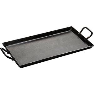 Lodge 18 Inch Pre-Seasoned Carbon Steel Griddle - Unparalleled Heat Retention - Use in the Oven, on a Gas Stove, on the Grill, or Over a Campfire - Black