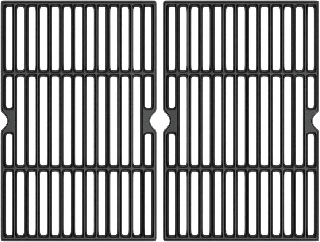 Cooking Grid Grates for Kenmore 4 Burner Grills,Enamel Cast Iron Grate Replacement Parts for Kenmore 146.10016510,146.46365610,146.16142210,146.16198211,2 Pack