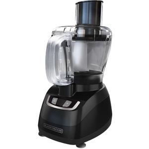 BLACK+DECKER FP1600B 8-Cup Food Processor with Stainless Steel Blade, Black