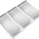 Criditpid Grill Emitter Plates for Charbroil Commercial Tru-Infrared 463241314 463268008 463241313 463241013 463243812 463257010, 3-Pack Stainless Steel Cooking Grates.