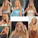 8 10 12 inch Color 27 Bundles Honey Blonde Bundles Human Hair Blonde Straight Bundles Human Hair Double Weft Weave Extensions Hair Soft And Healthy For Black Women