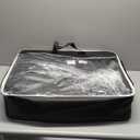 Coverado Front Seat Covers, 2 Pieces Universal Seat Covers for Cars, Breathable Fabric & Leather Car Seat Protectors, Car Seat Cushions Auto Accessories Fit for Most Sedans SUV Truck, Black