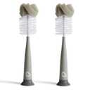 Munchkin Sponge Bottle Brush, Modern Design, 2 Pack, Grey