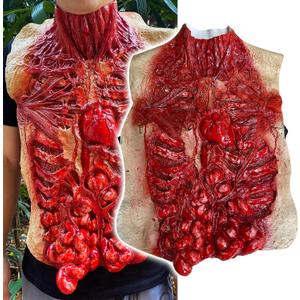 Halloween Body Parts Costume Bloody Intestine Torso Chest Fake Dead Body Scary Zombie Halloween Decorations Props
