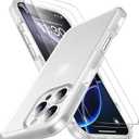 2 x SPIDERCASE Designed for iPhone 16 Pro Case, [12 FT Military Grade Protection] 2 Pack [Tempered Glass Screen Protectors] Heavy Duty Shockproof Phone Case,Matte Clear