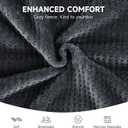 Heating pad for Neck - Wearable Electric Heating Pads for Back, Shoulder and Waist, Large Heat Pad with 4 Massage Modes & 2 Heat Levels, 24"x35", 4 Motor, Gray