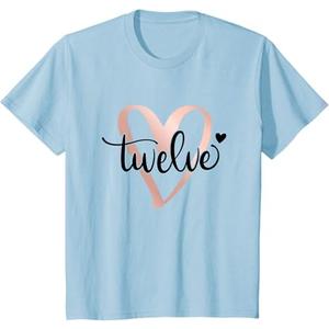 12th Birthday 12 Years Old Twelve Finally 12 Birthday Girl T-Shirt, Baby Blue, M