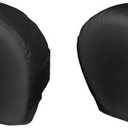 Explore Land Tire Covers 2 Pack - Tough Tire Wheel Protector for Truck, SUV, Trailer, Camper, RV - Universal Fits Tire Diameters 23-25.75 inches, Black