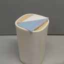 Universal Knife Block Holder for Kitchen, WELLSTAR Knife Stand without Knives, Safe Space Saver Large Volume Stable Knife Storage with Scissors Slot, Detachable for Easy Cleaning – Off-White