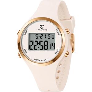 BEN NEVIS NN Watches for Women, Digital Watch Womens Outdoor Sport with Alarm/Stopwatch/Chronograph/Back Light, Gifts for Teen Girls/Women (001-AllOffWhite-B1)