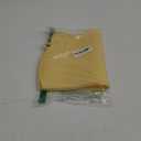 Coomazy Cat Food Mat, Thicker Dog Feeding Mat for Food and Water, Waterproof Non-Slip Silicone Mat for Floor, Dog Food Mat with Raised Edge to Prevent Food Spills and Water Runoff (Yellow, Medium)