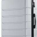 Sweetcrispy 28 Inch Checked Luggage, Suitcase with Spinner Wheels