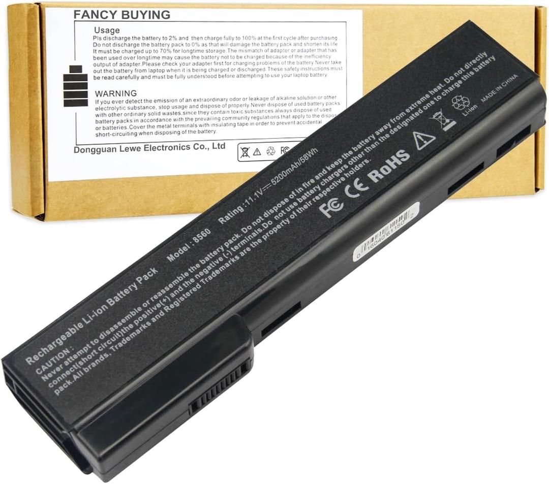 8460p Laptop Battery for HP EliteBook 8460w 8470p 8470w 8560p 8570p 8770P; HP ProBook 6360B 6460B 6465B 6470B 6560B 6565B 6570B Notebook, CC09 CC06 QK642AA 628666-001 630919-421 HSTNN-F08C HSTNN-OB2G