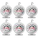 KT THERMO 6PCS Oven Thermometer150-600F, Oven Grill Fry Chef Smoker Analog Thermometer Instant Read Stainless Steel Kitchen Cooking Thermometer
